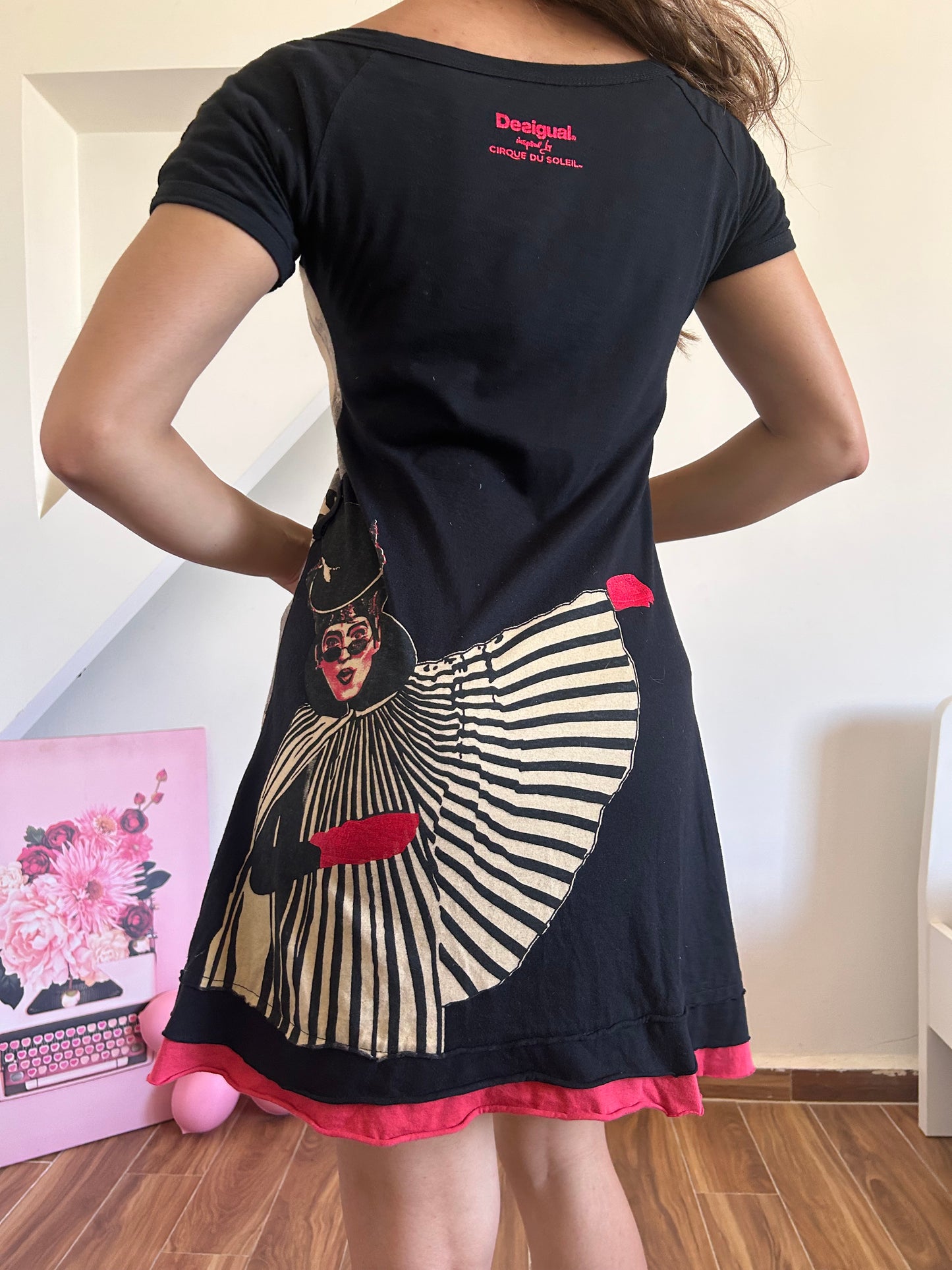 Desigual graphic face dress
