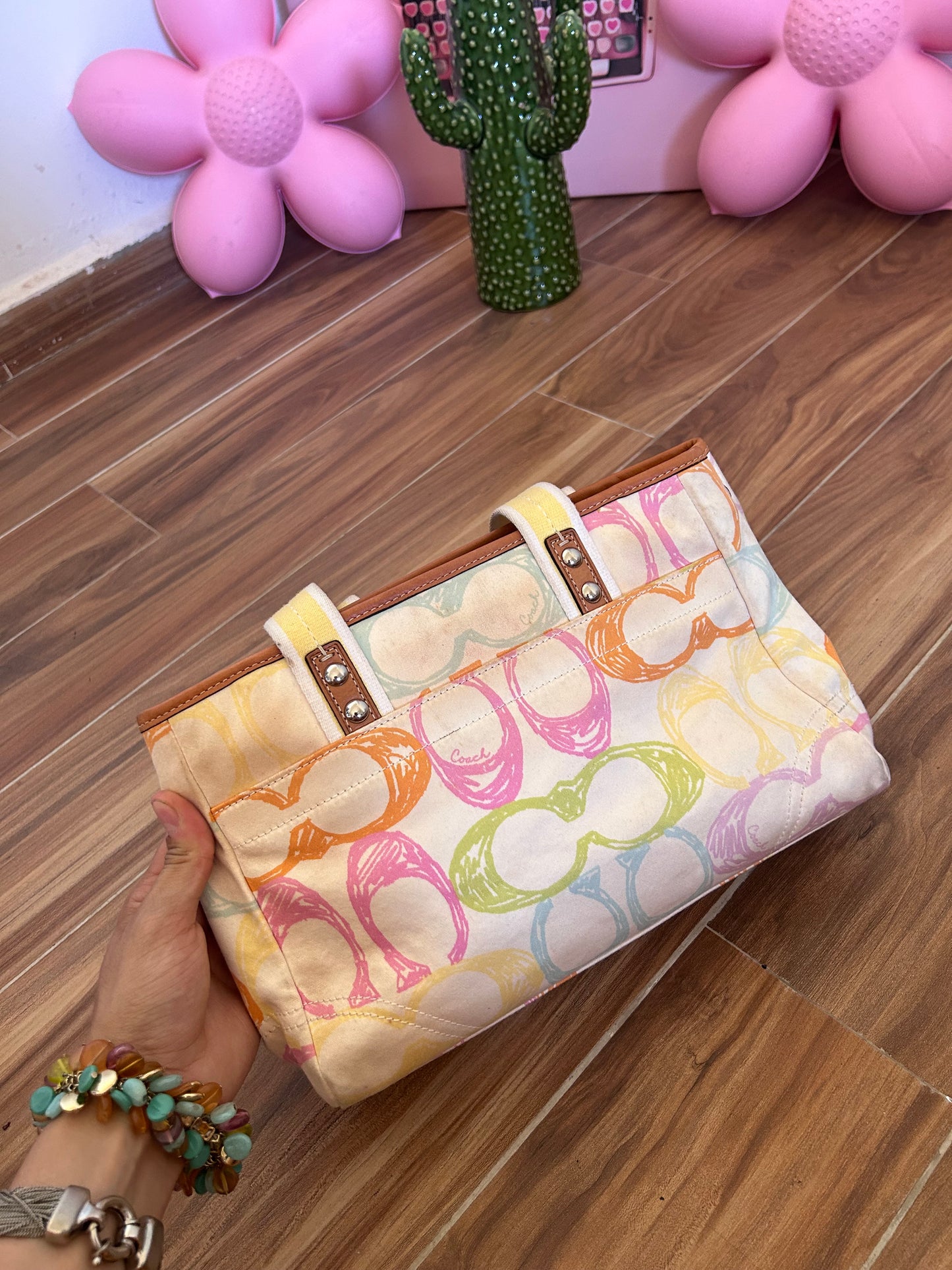 Coach pastel color hampton bag