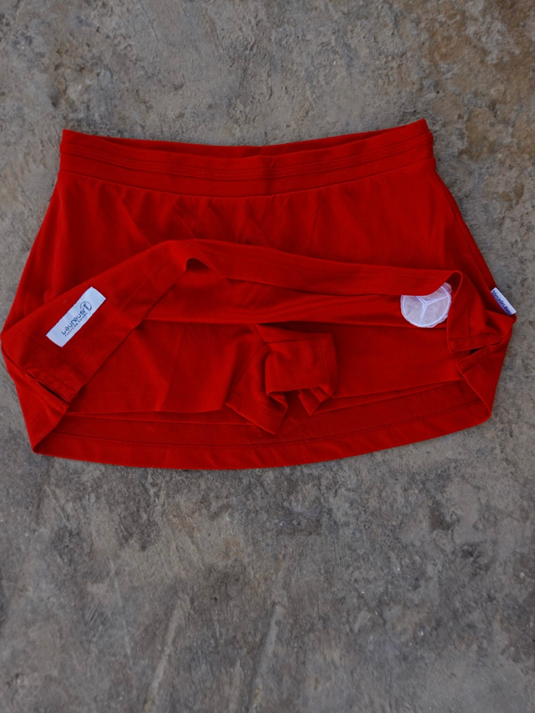 Mercedes Benz mini red skort
