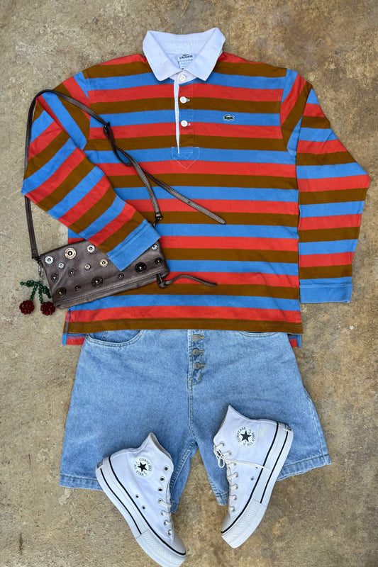 Vintage Lacoste half button up sweater