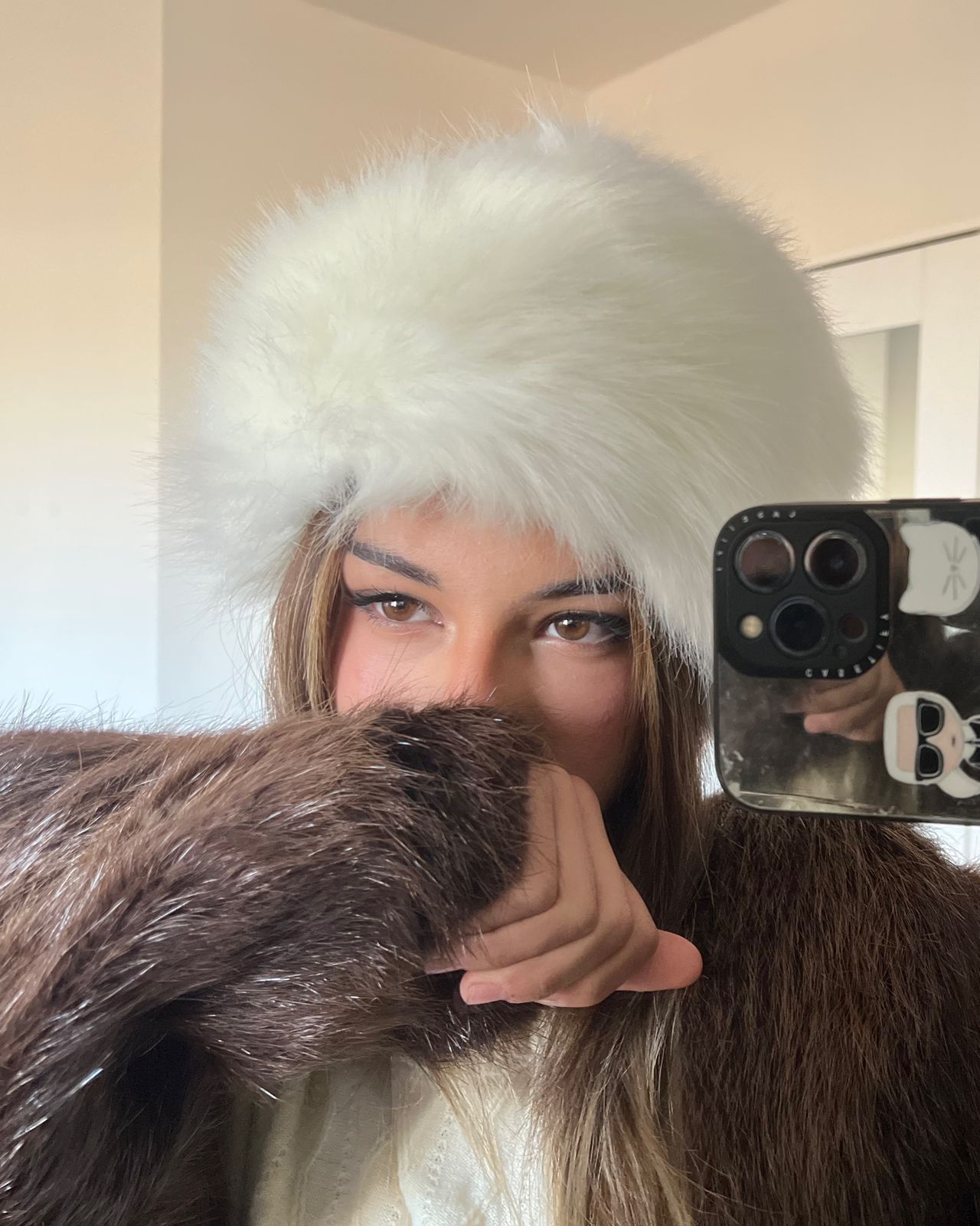 Faux fur hat