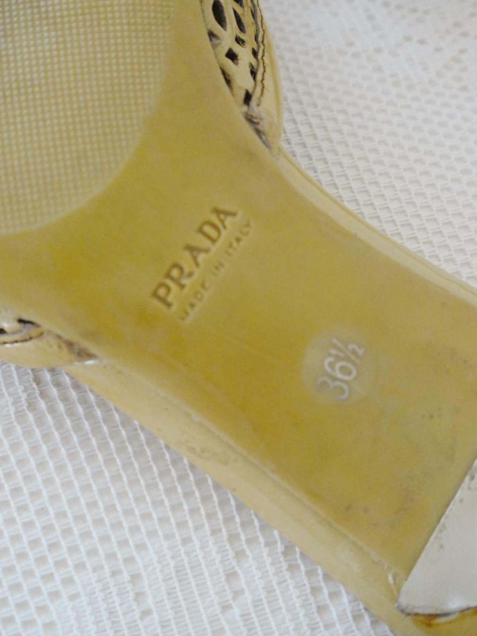 Prada bow kitten heel