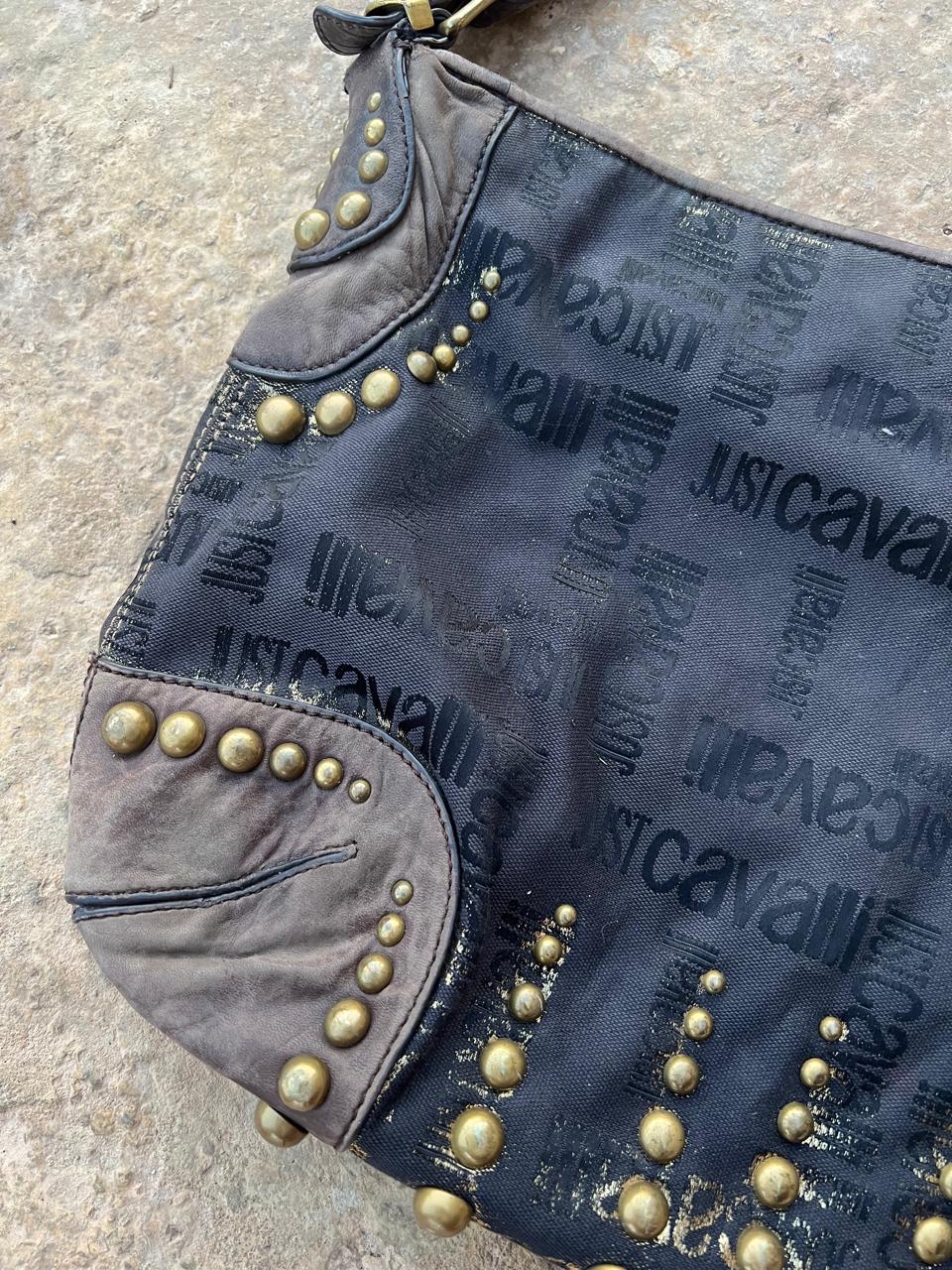 Just Cavalli studded shoulder bag