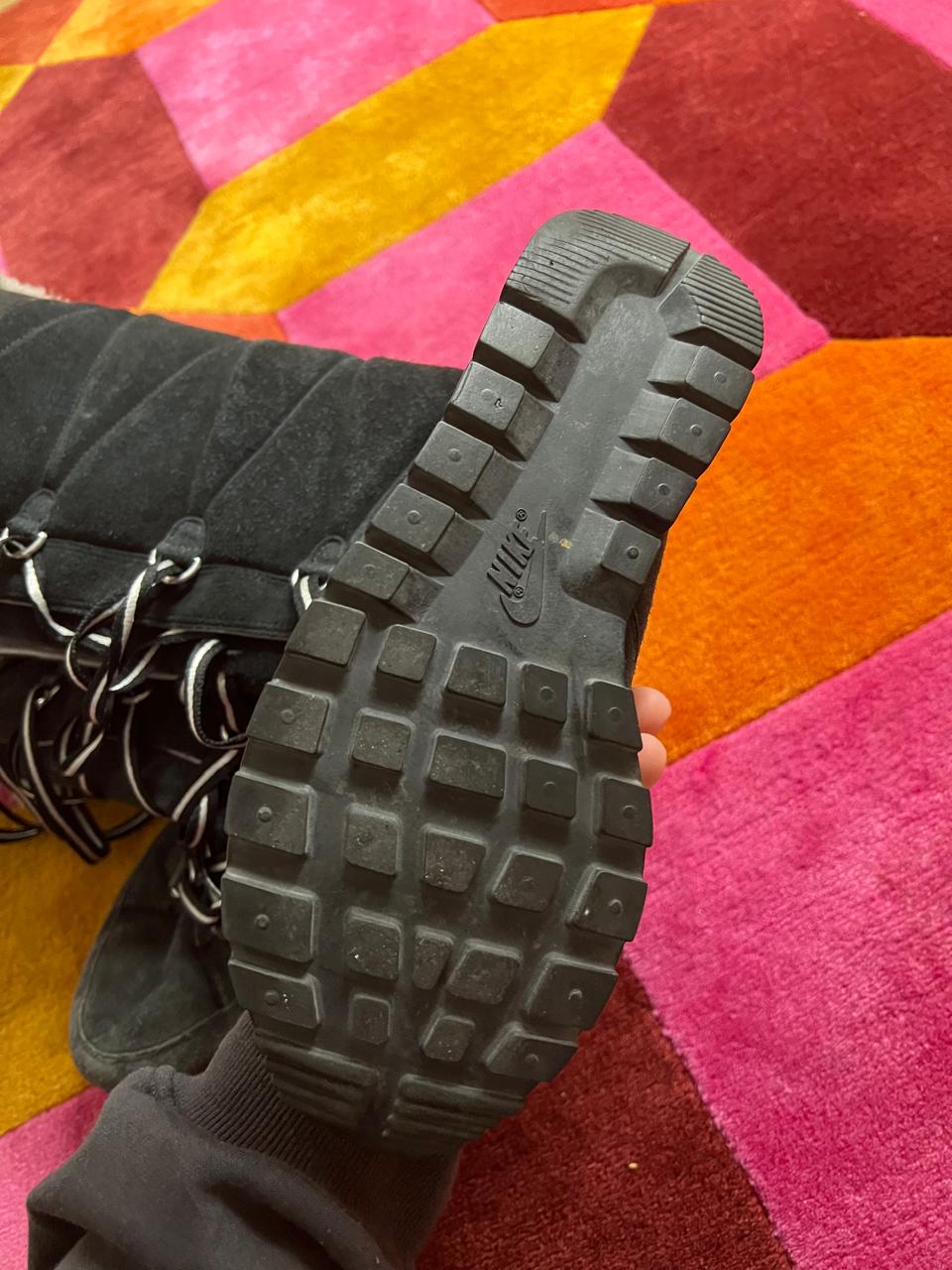 Nike fur lace up boots
