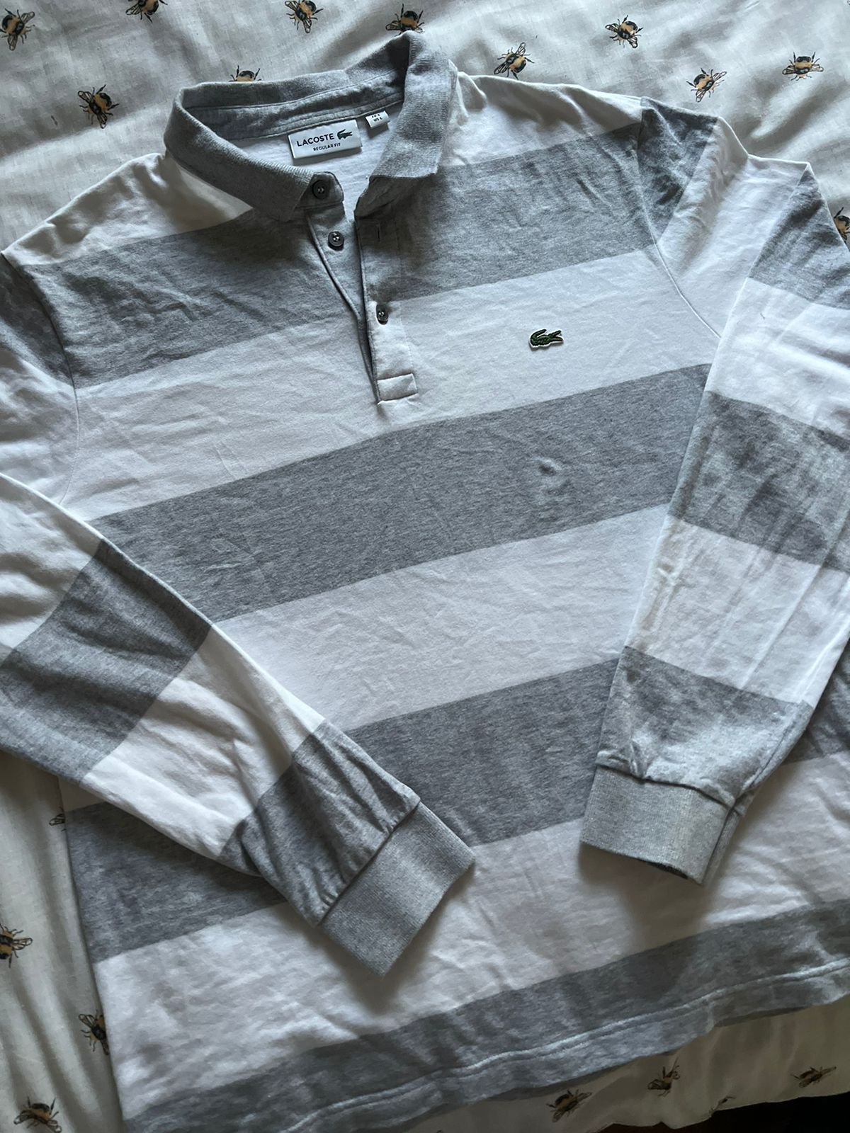 Lacoste 90s half button up sweater