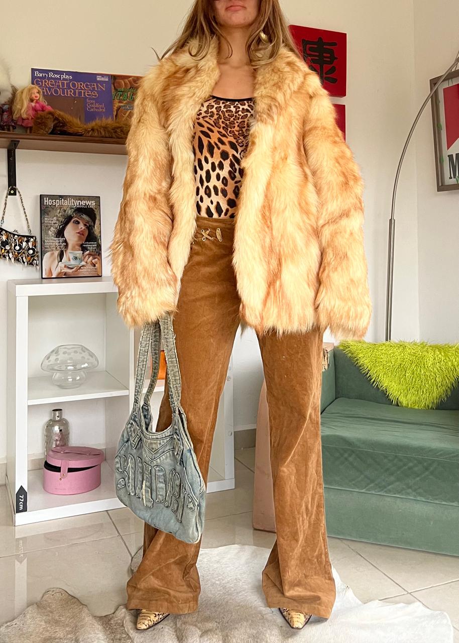Real mini fur coat