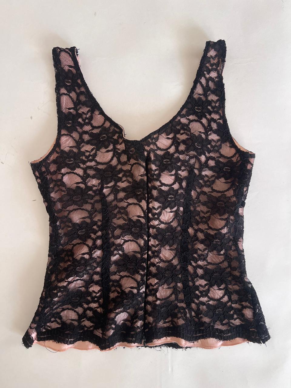 Lace overlay top