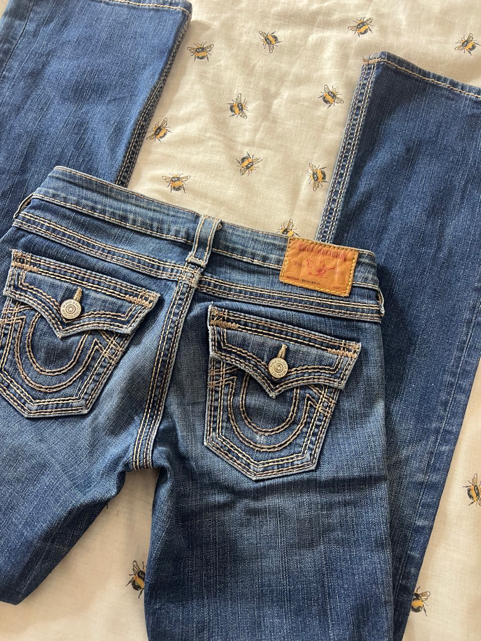 True Religion y2k flared low waist jeans