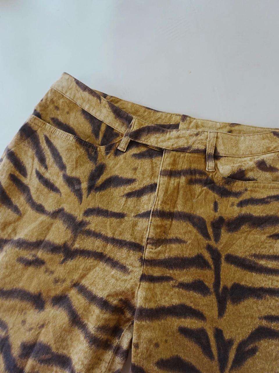 Sonia Bogner y2k animal print mid waist pants