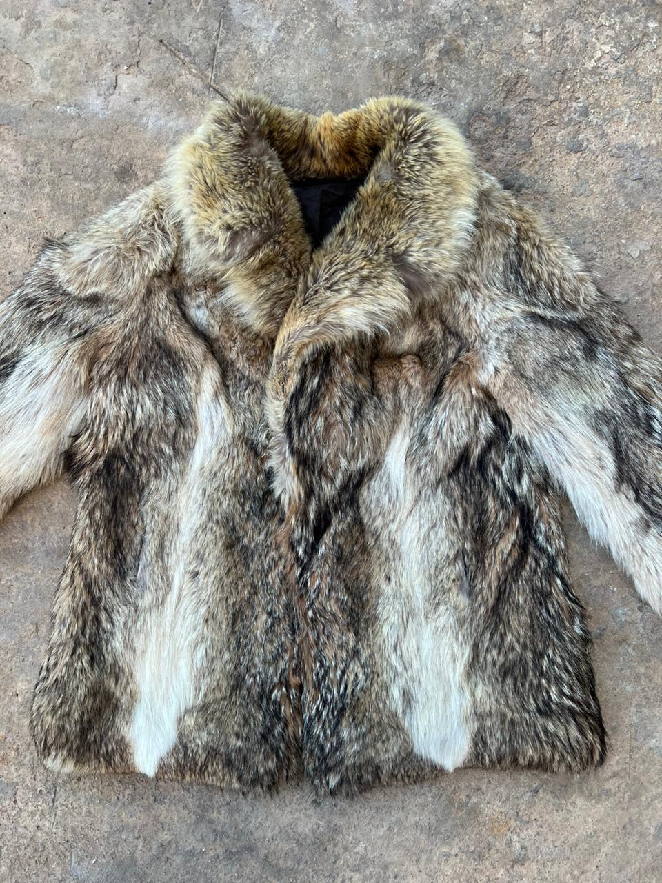 Fox real fur coat