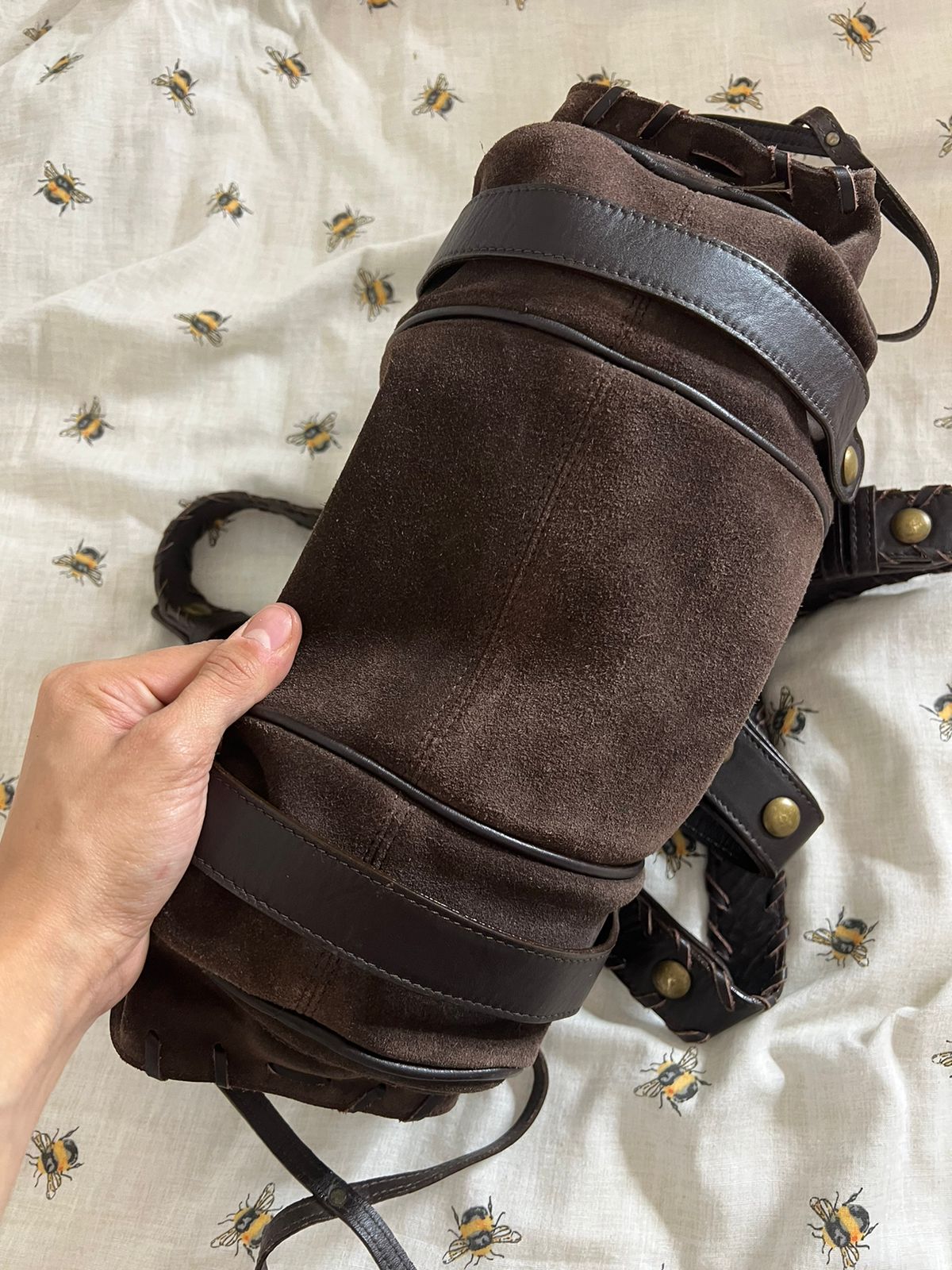 Chloe suede leather brown shoulder bag