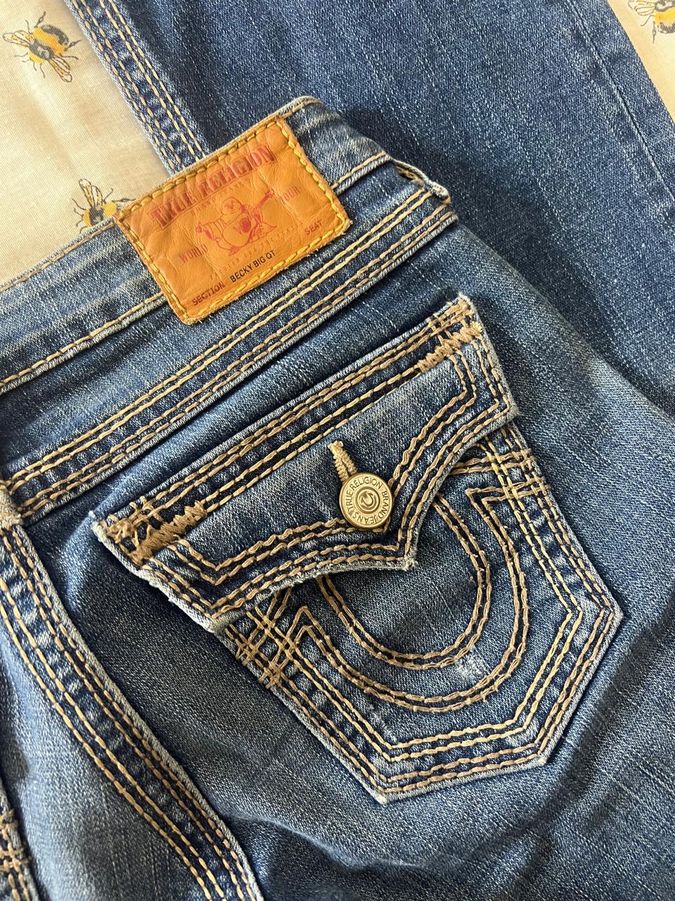 True Religion y2k flared low waist jeans