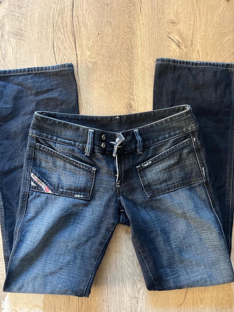 Diesel low rise navy y2k jeans