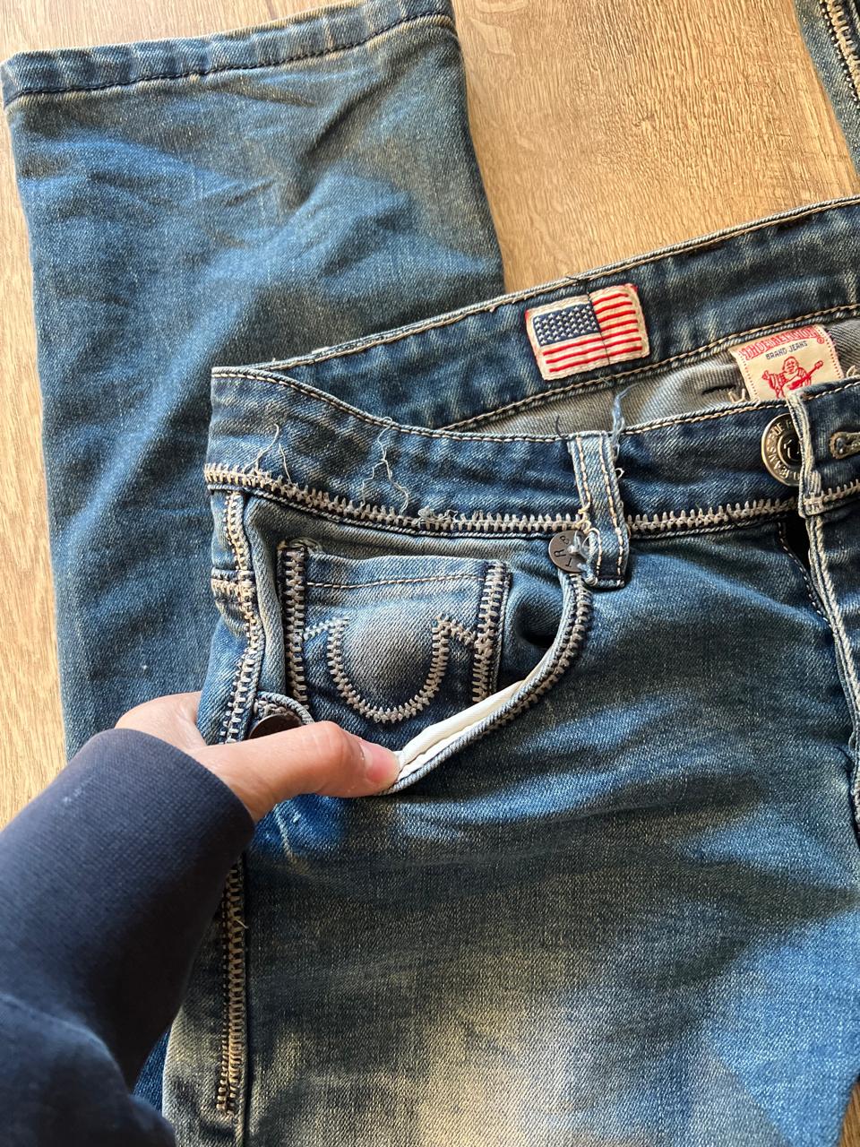 True Religion y2k low waist jeans