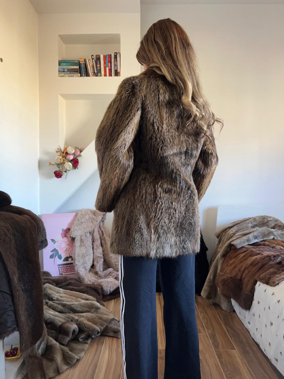 Real mini fur coat