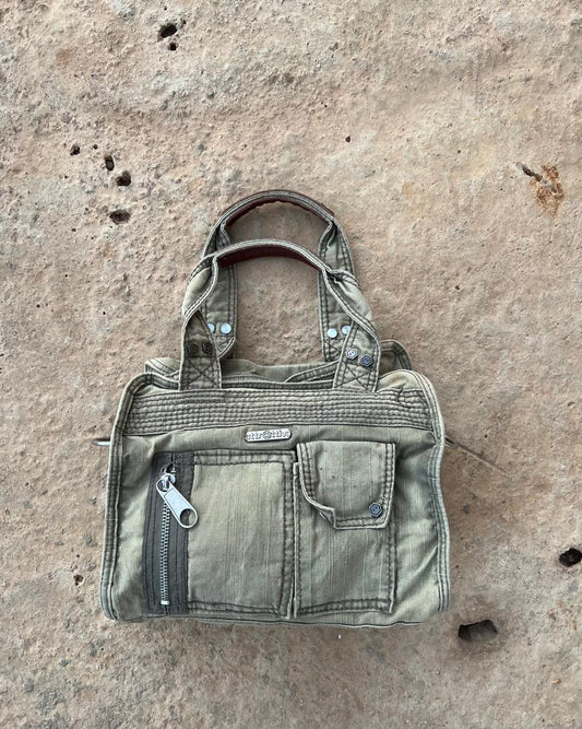 Y2k multipocket khaki green bag