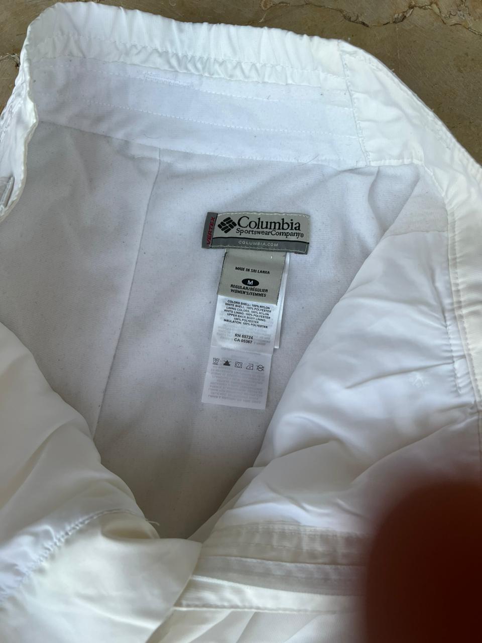 Columbia white ski high waist pants