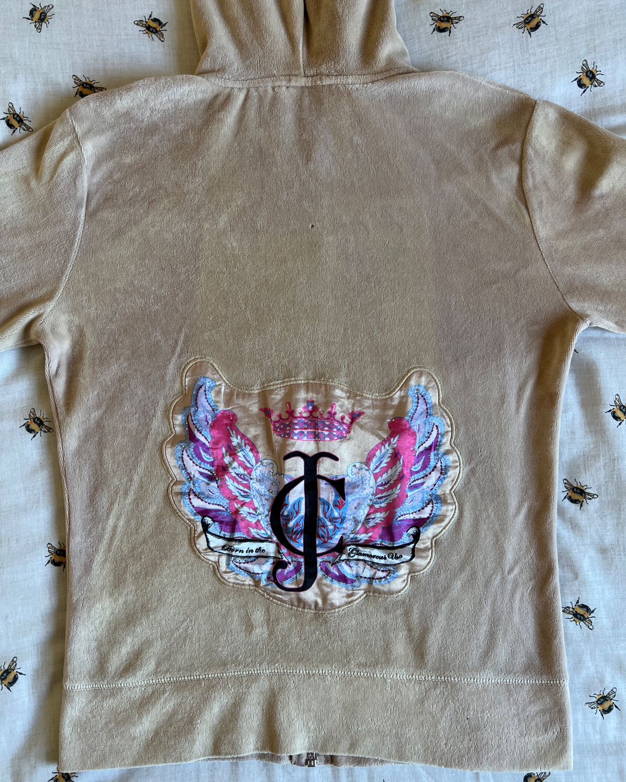 juicy Couture velvet beige tracksuit jacket