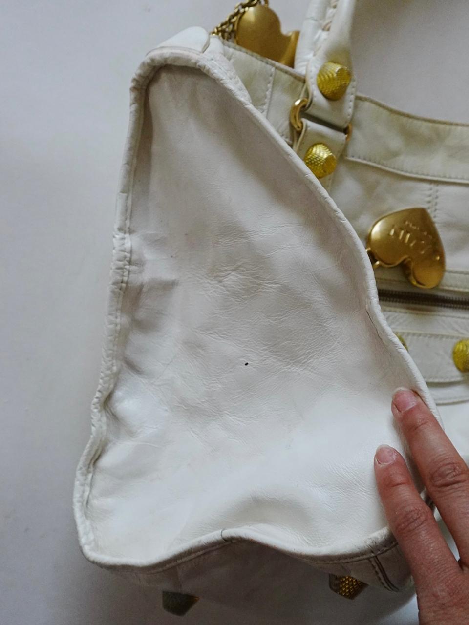 Balenciaga big white city bag