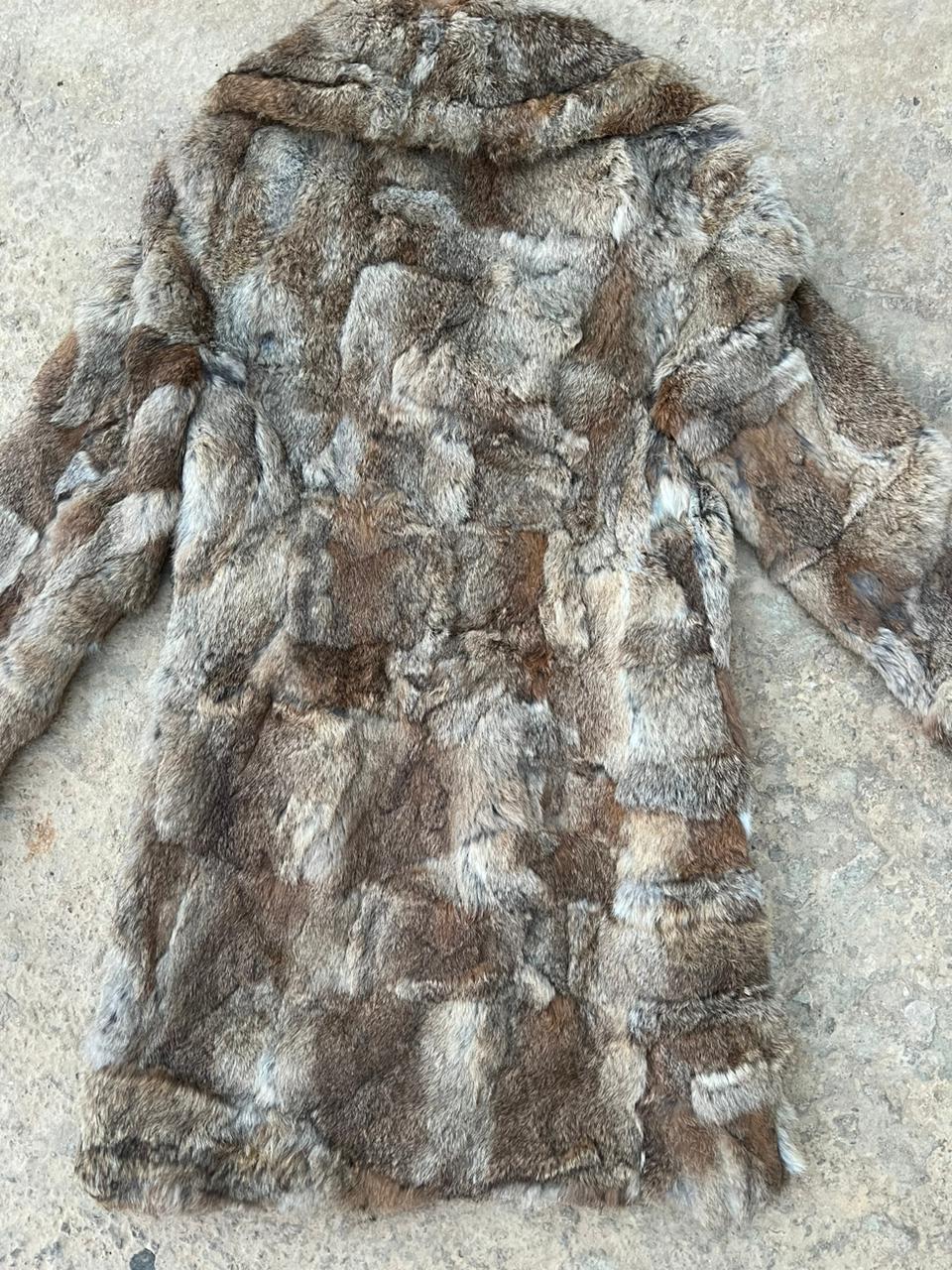 Real rabbit coat