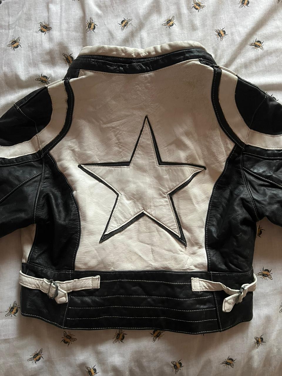 Leather black star jacket