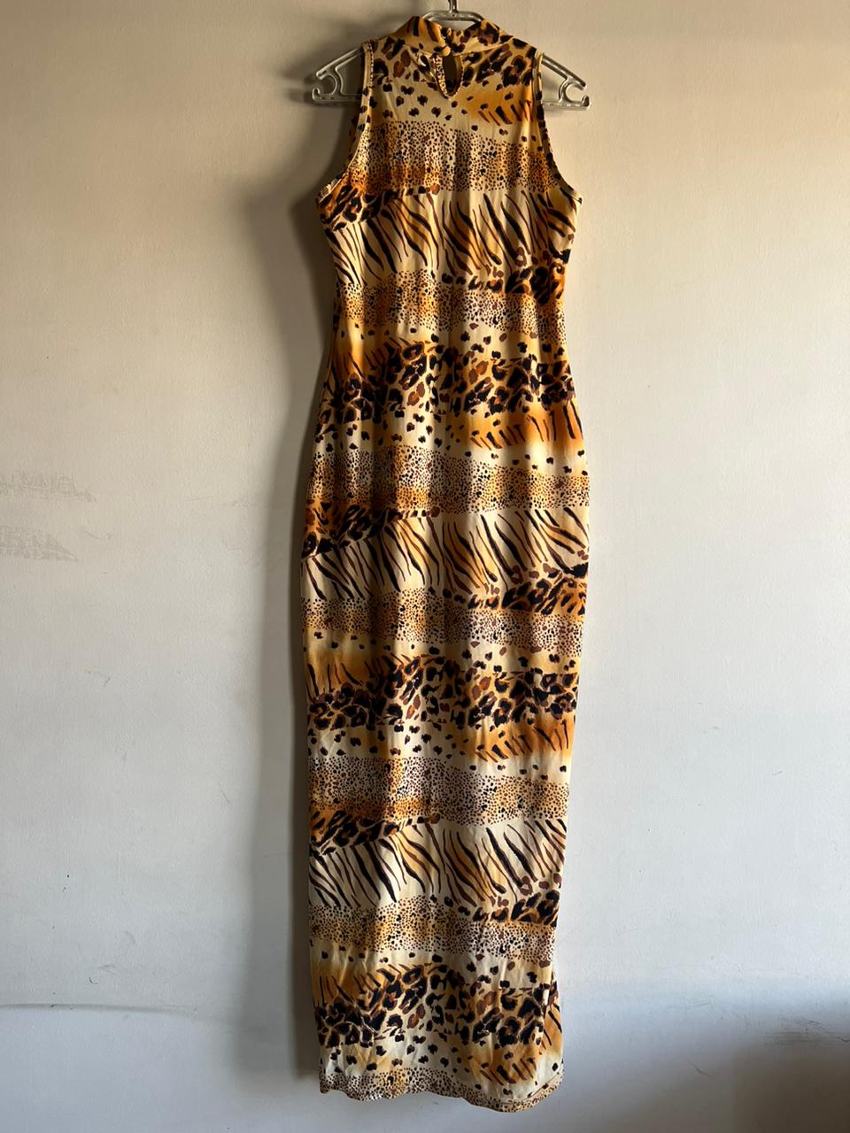 Adam pour eve animal print maxi dress