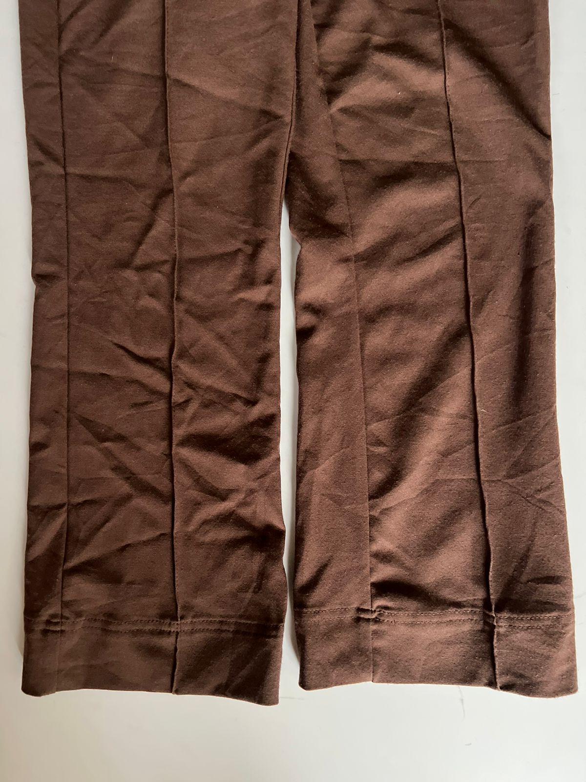 Brown high waisted trousers