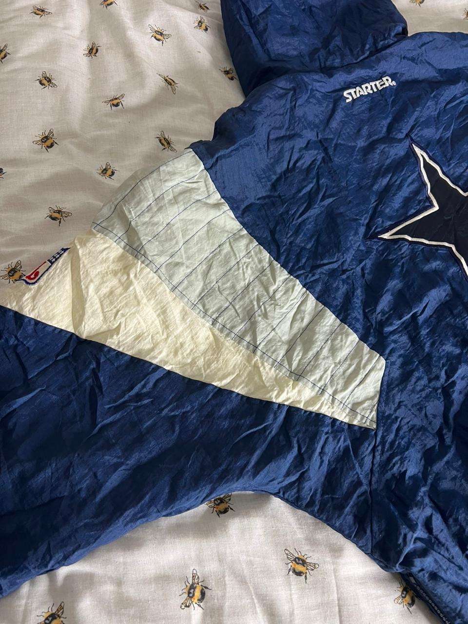 NFL Dallas Cowboys Starter vintage 90s half zip up hooded rare jacket