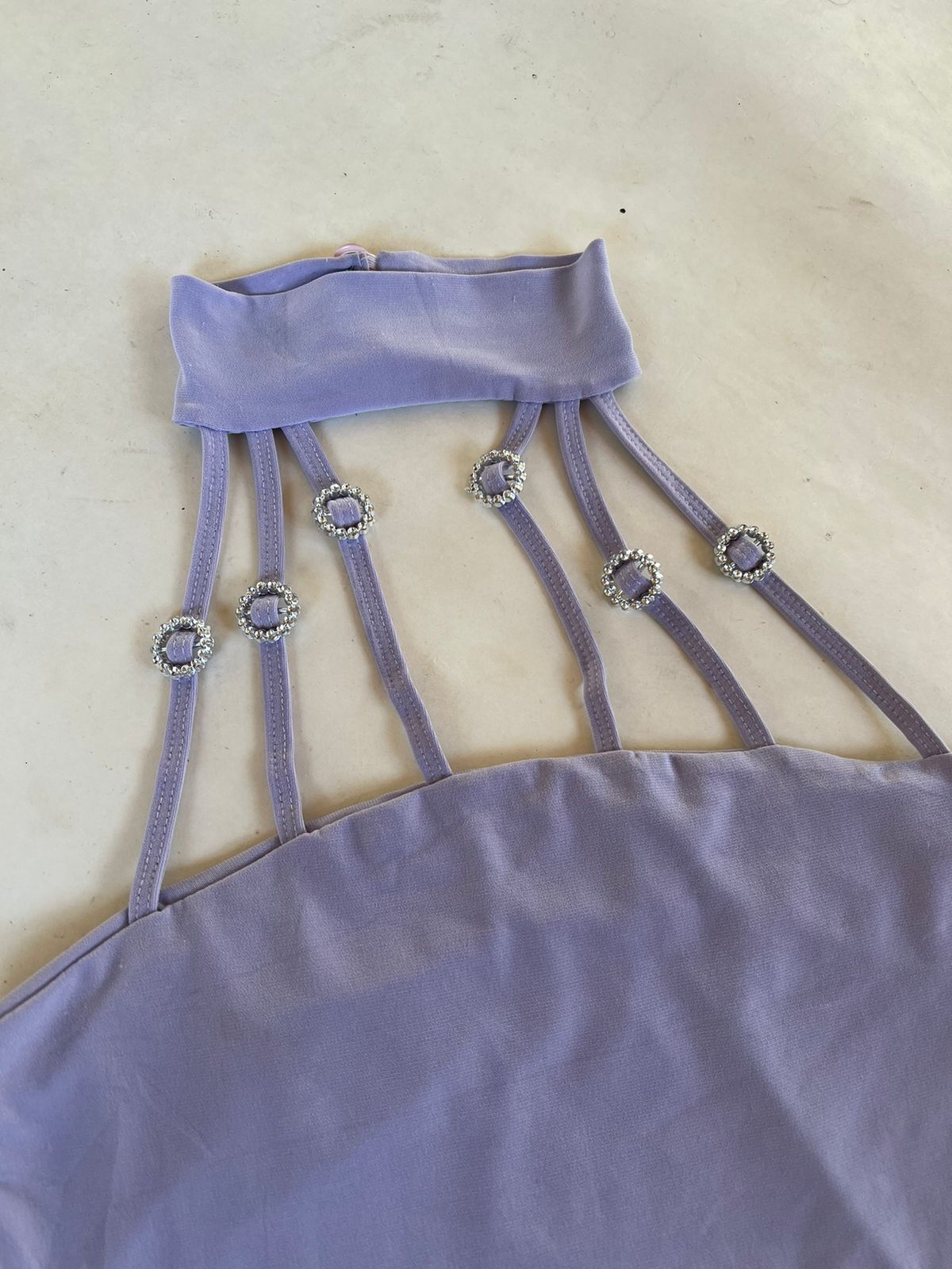 Lilac purple halter top