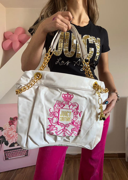 Juicy Couture white leather (not real) bag