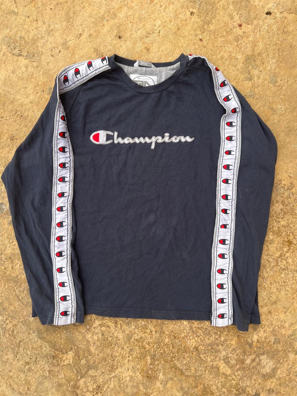 Champion navy long sleeves shirt