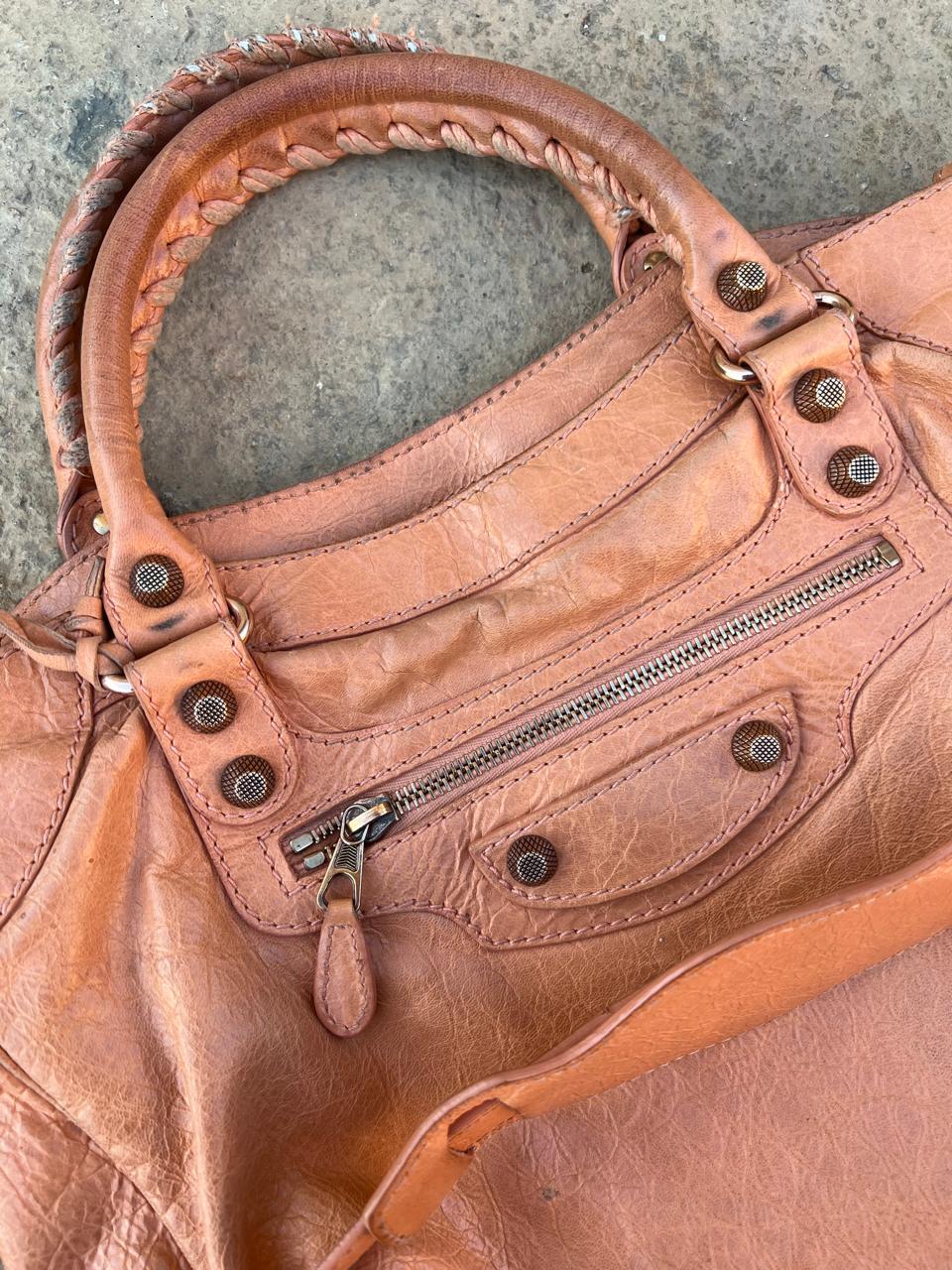 Balenciaga leather city bag