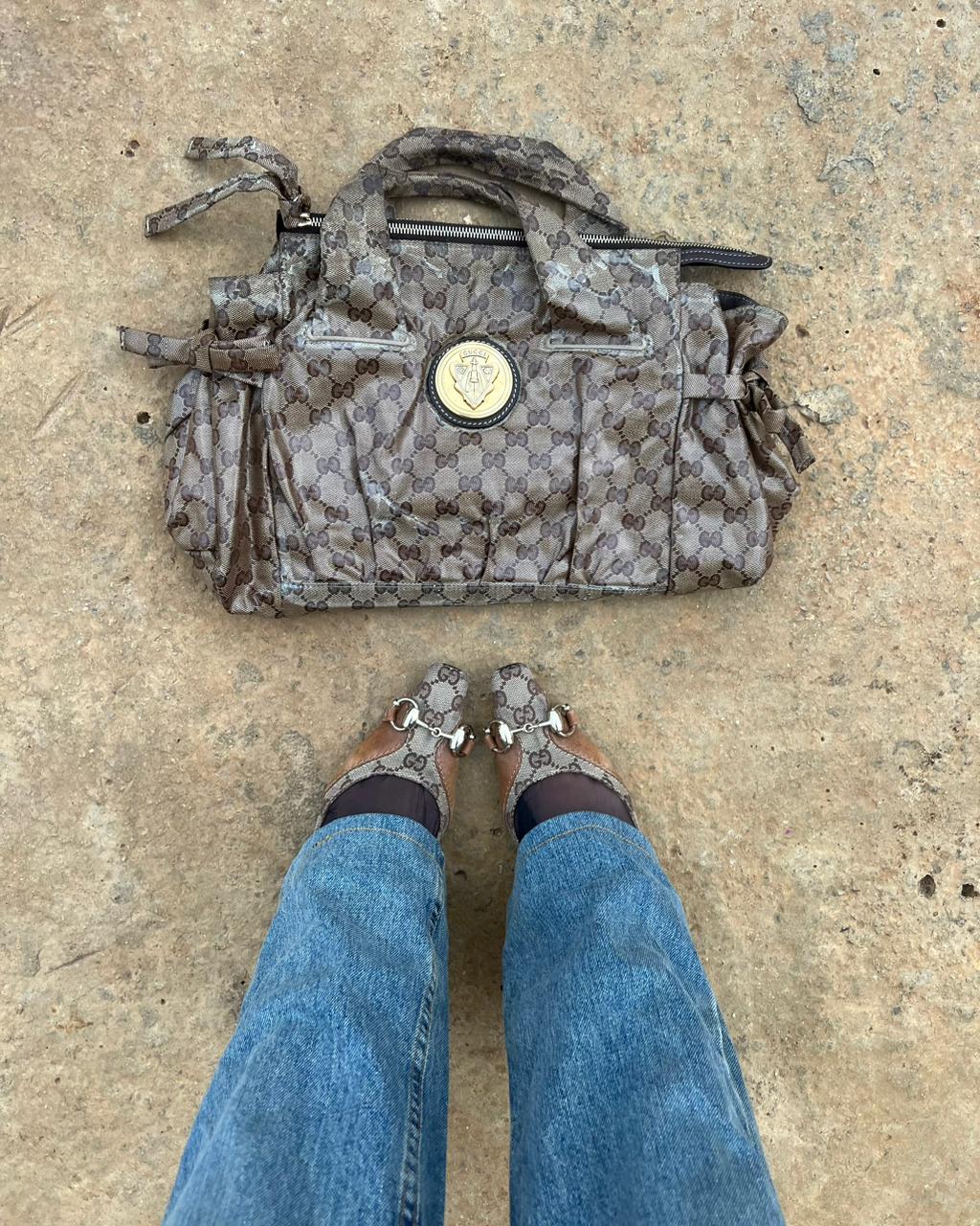 Gucci patent leather handbag