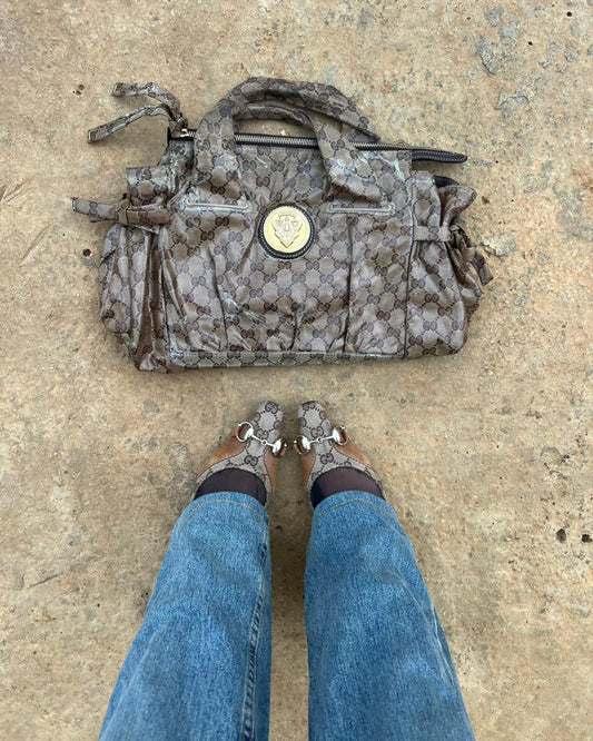 Gucci patent leather handbag