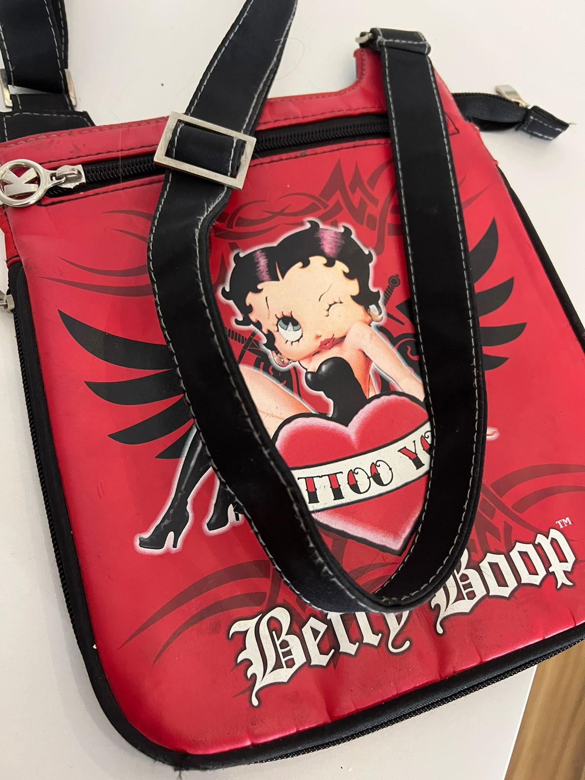 Betty Boop crossbody red bag