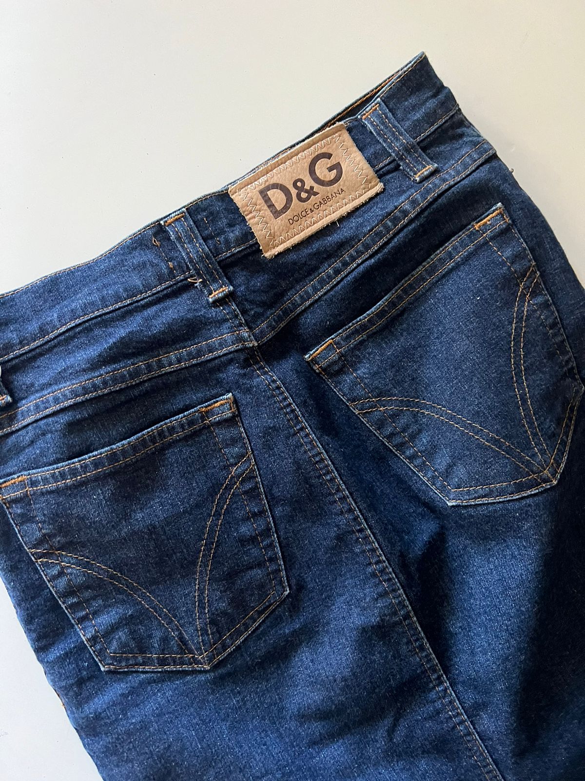 Dolce & Gabbana pencil denim midi skirt
