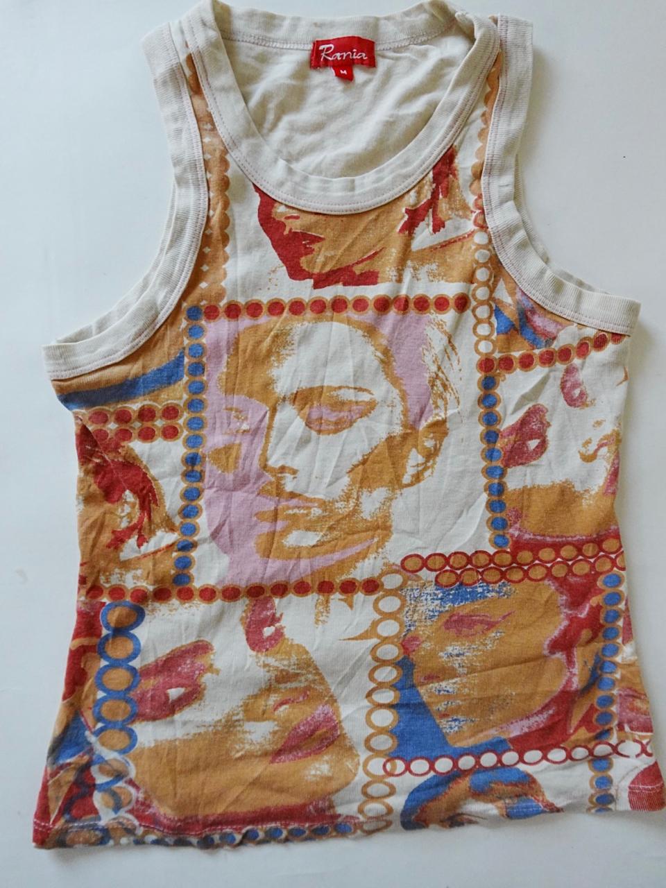 Y2k graphic faces tank top