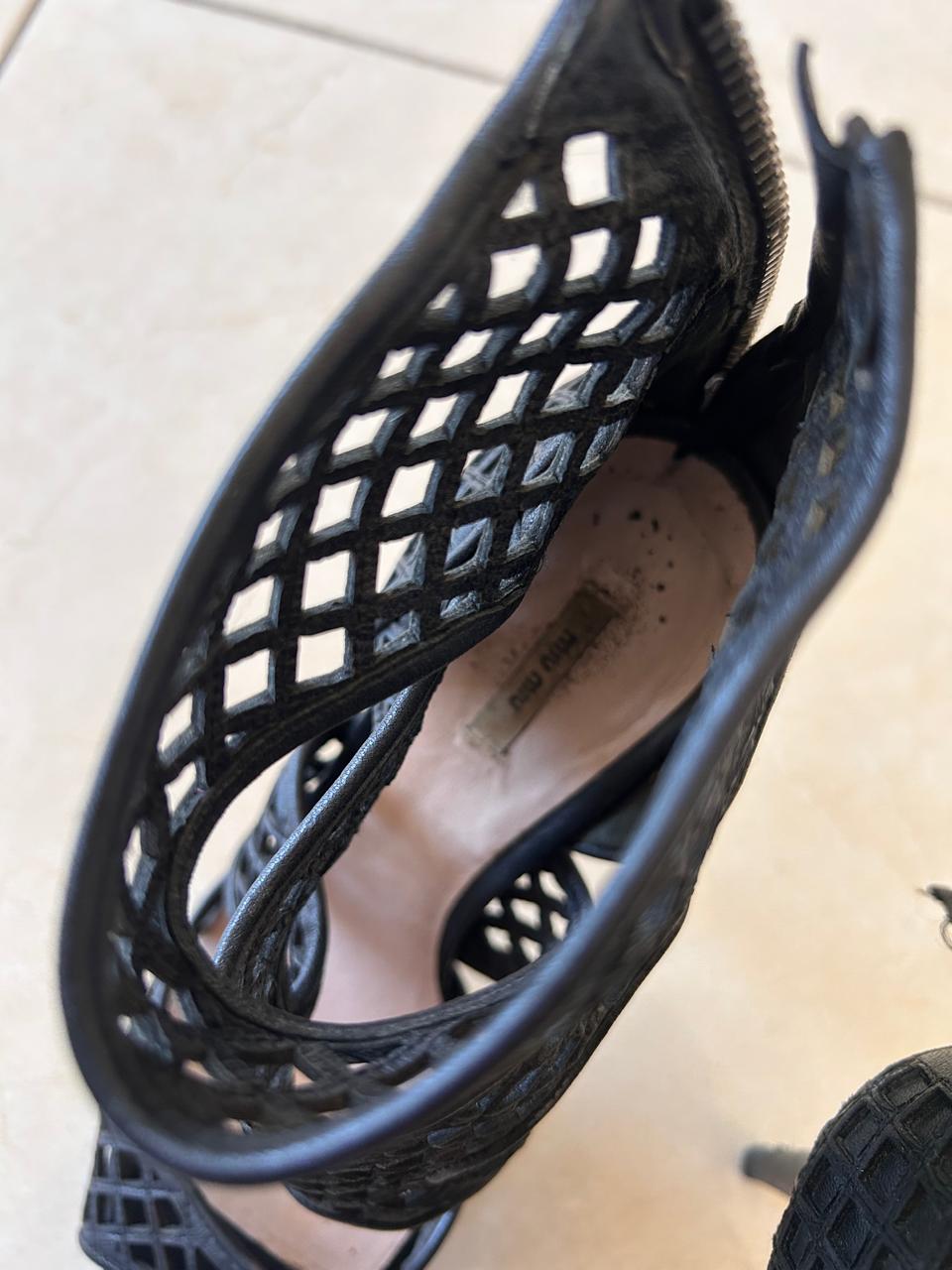 Miu Miu fishnet heels