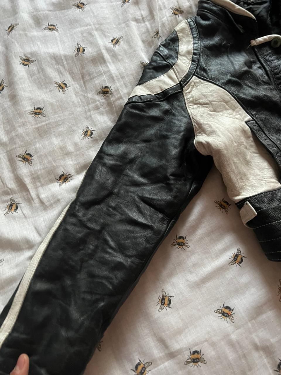 Leather black star jacket