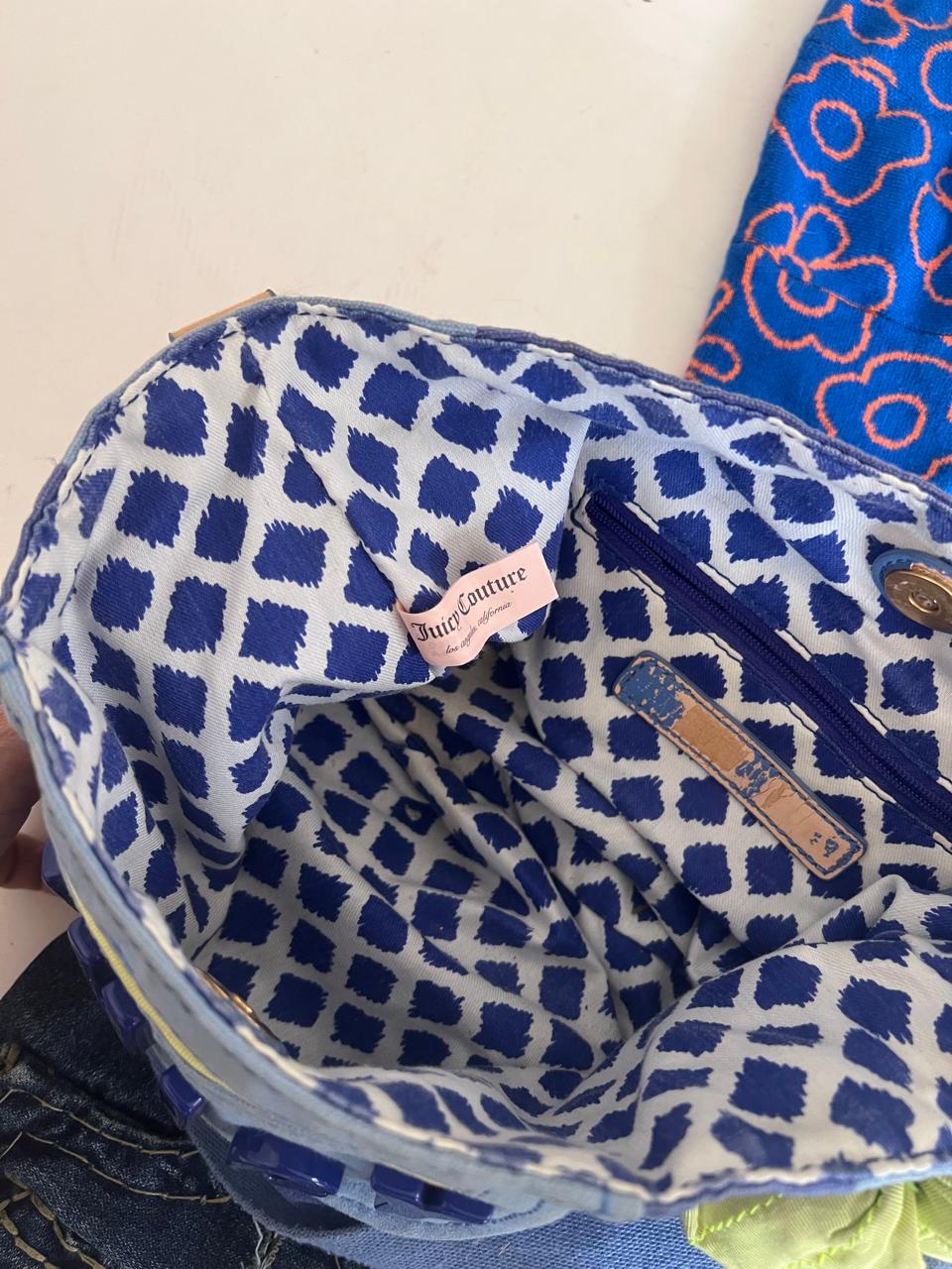 Juicy Couture blue shoulder bag
