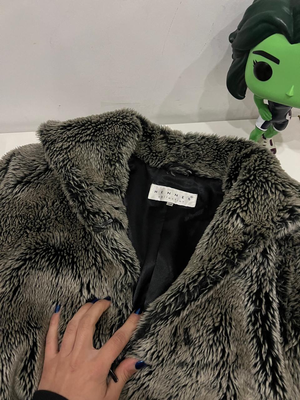 Faux fur grey jacket