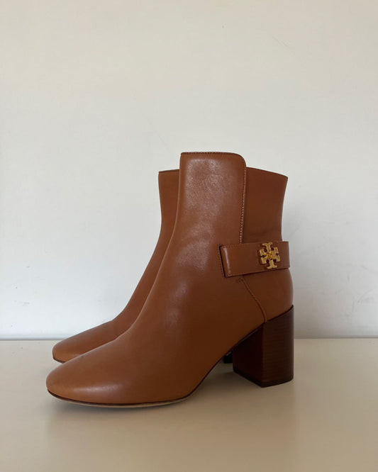 Tory Burch camel camel brown heeled ankle high boots