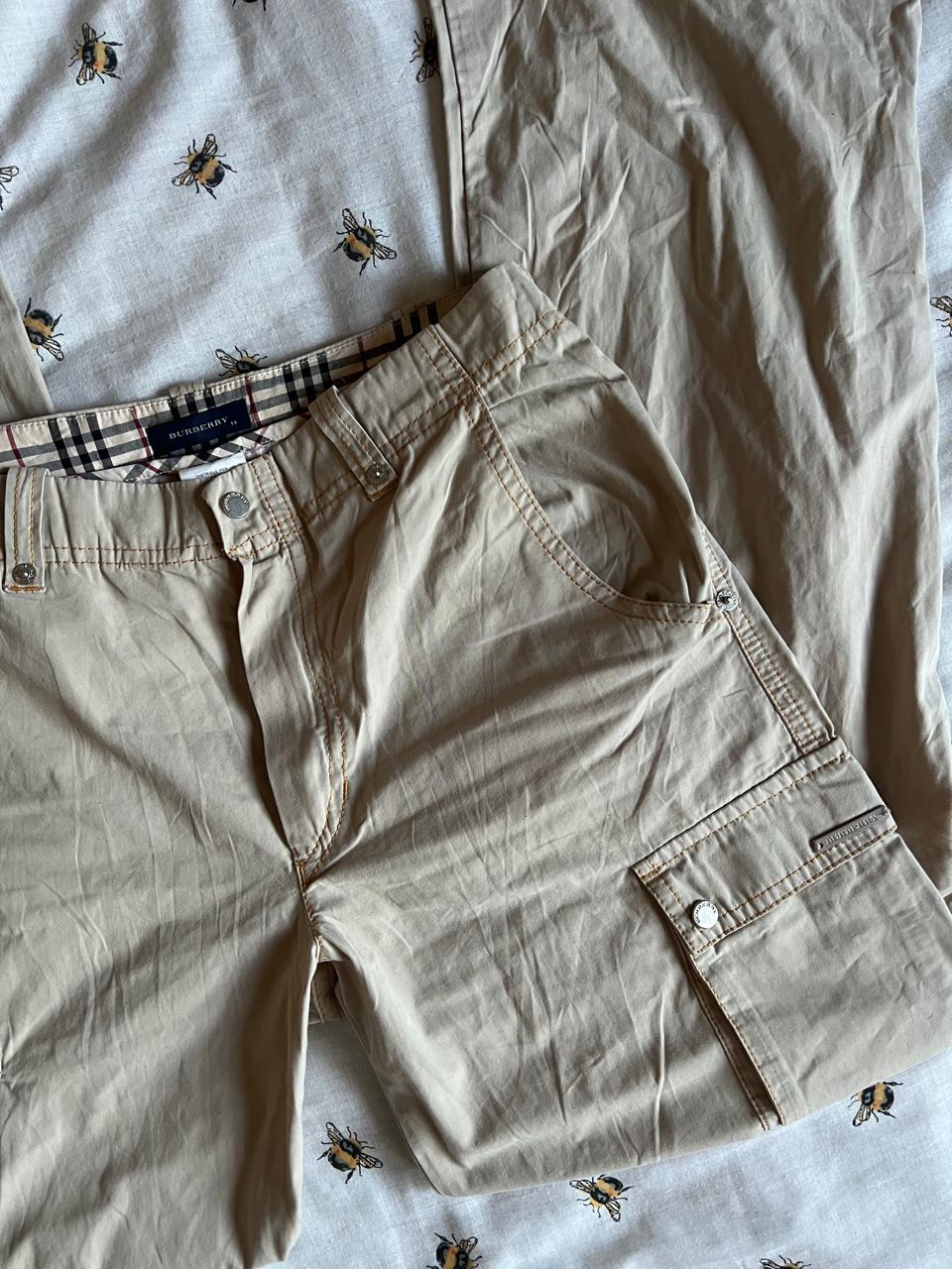 Burberry cargo low waist 00s pants