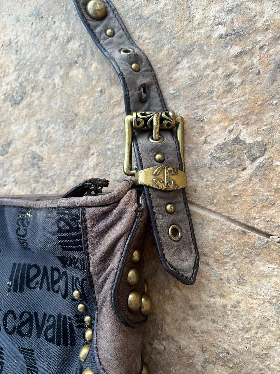 Just Cavalli studded shoulder bag