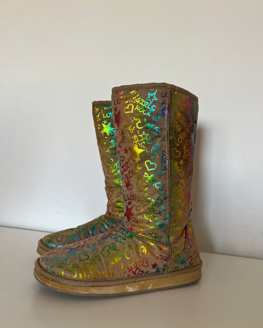 Justice ugg like boots