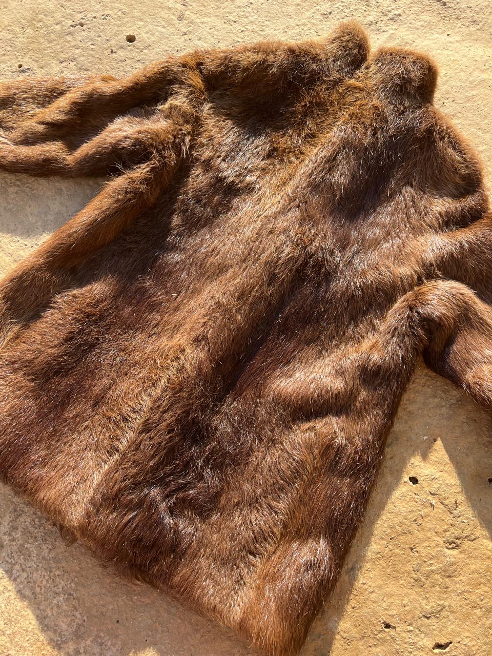 Real mini fur coat