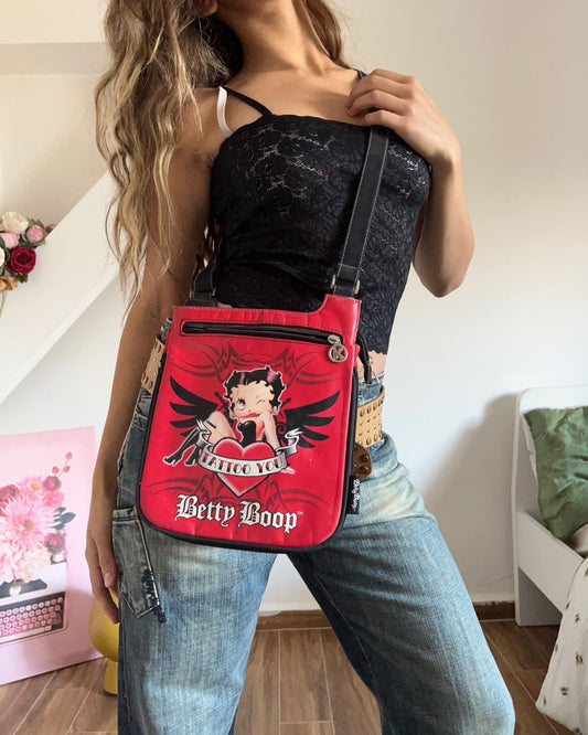 Betty Boop crossbody red bag