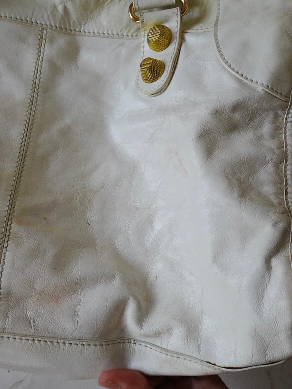Balenciaga big white city bag
