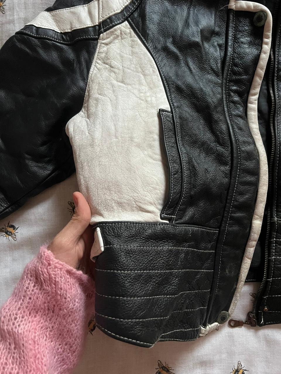 Leather black star jacket