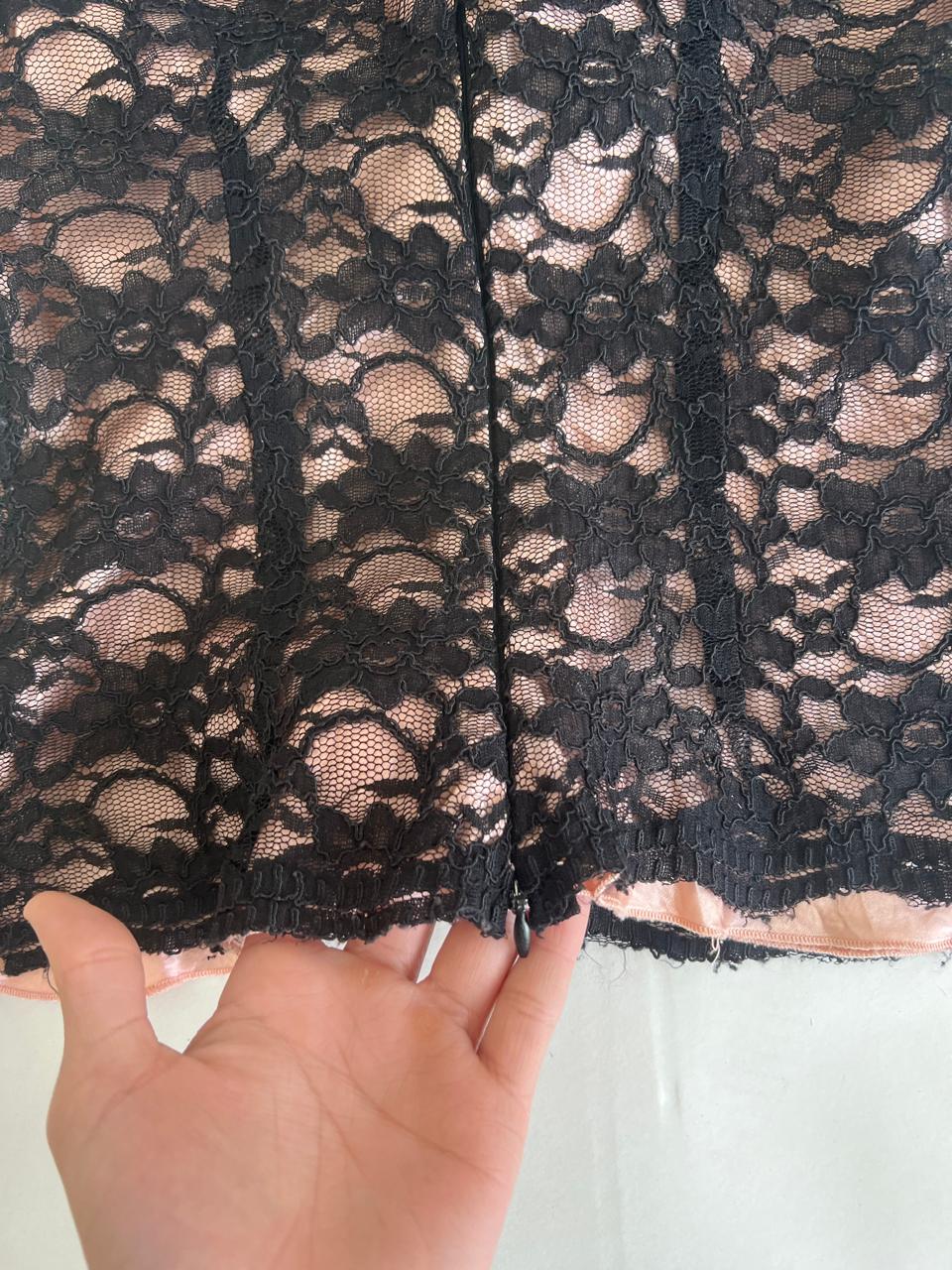 Lace overlay top